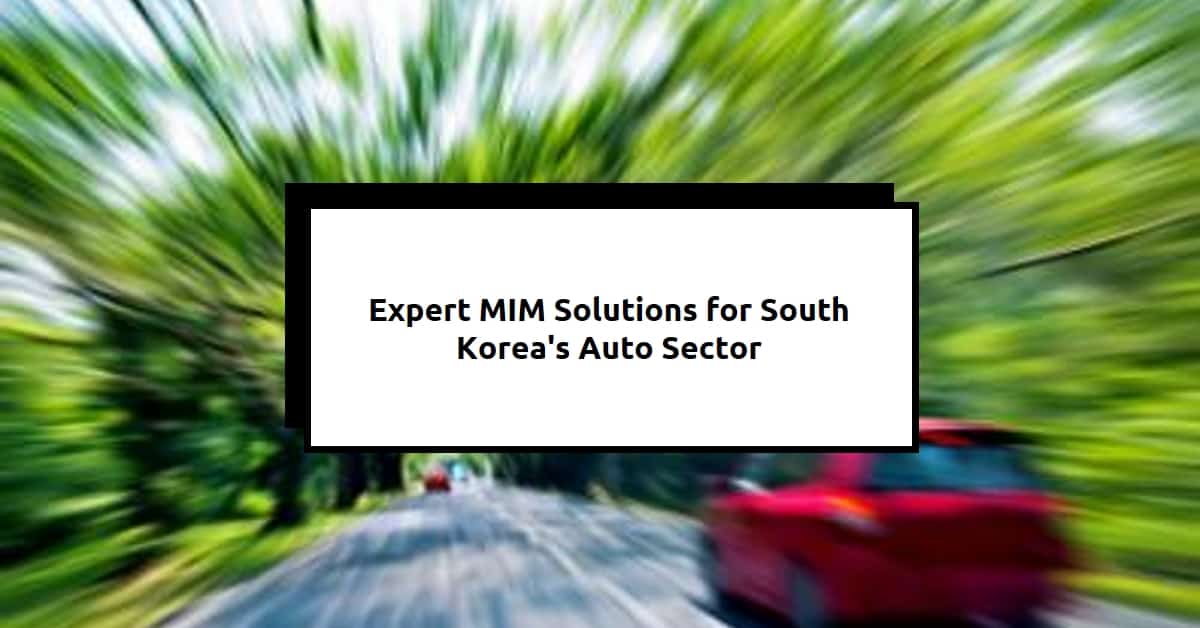 قطعات MIM نازک برای مشتری کره ای